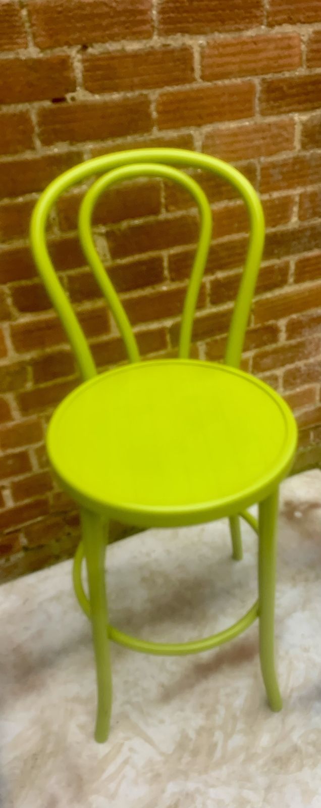 A Pair Of Vibrant Lime Green Bar Stools photo 80.0