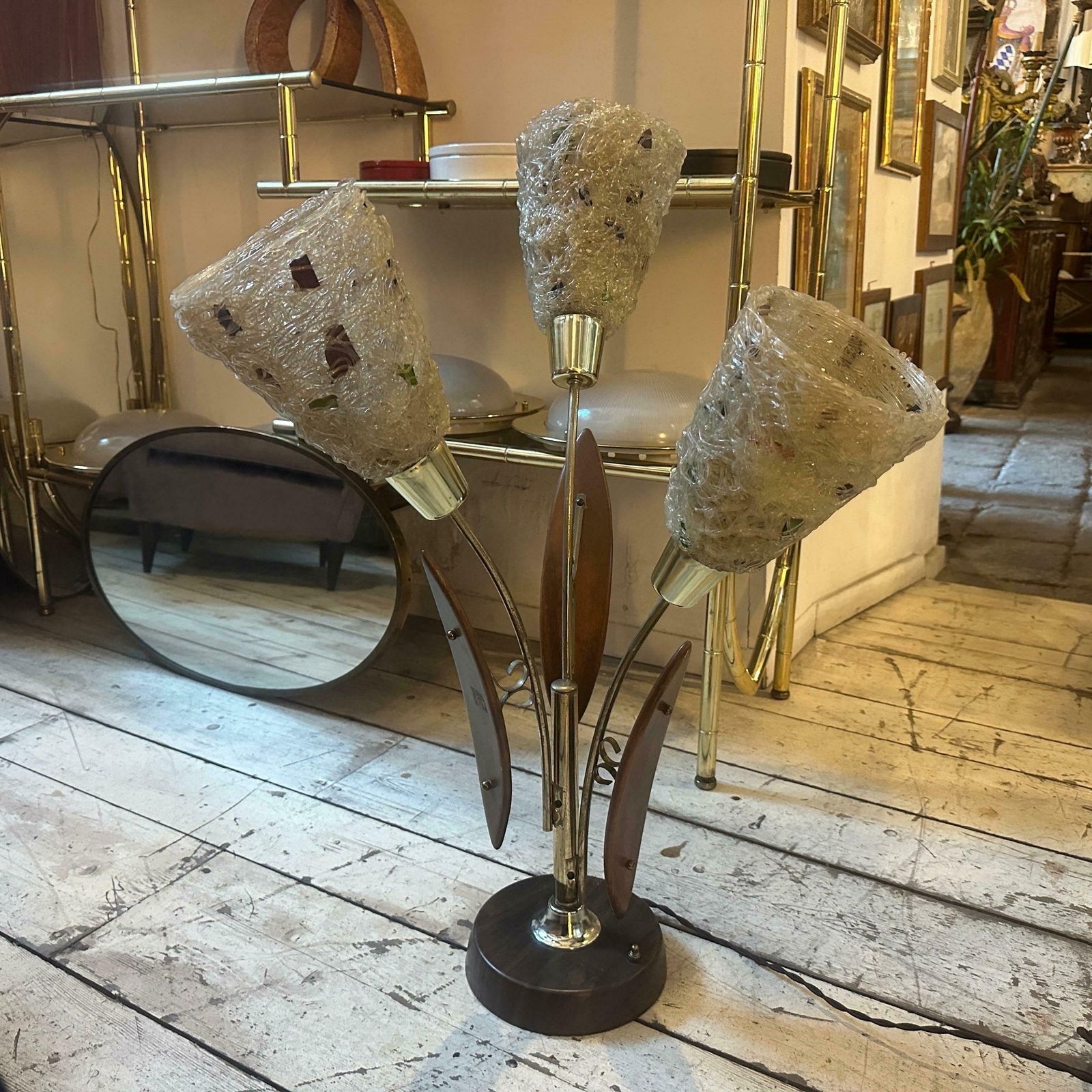 1980s Gaetano Pesce Style Modern Metal, Resin And Plastic Italian Table Lamp photo vinterior