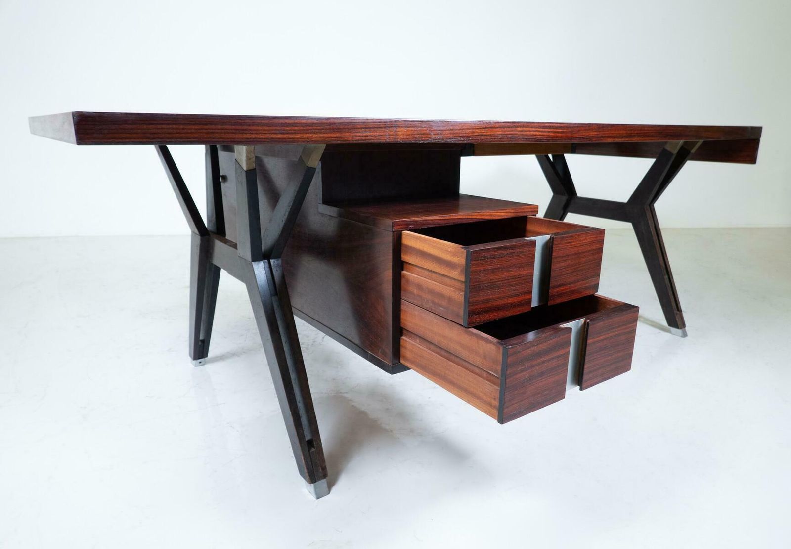 photo for sale Mid Century Modern Desk By Ico Parisi For Mim Roma, Italy, 1950s