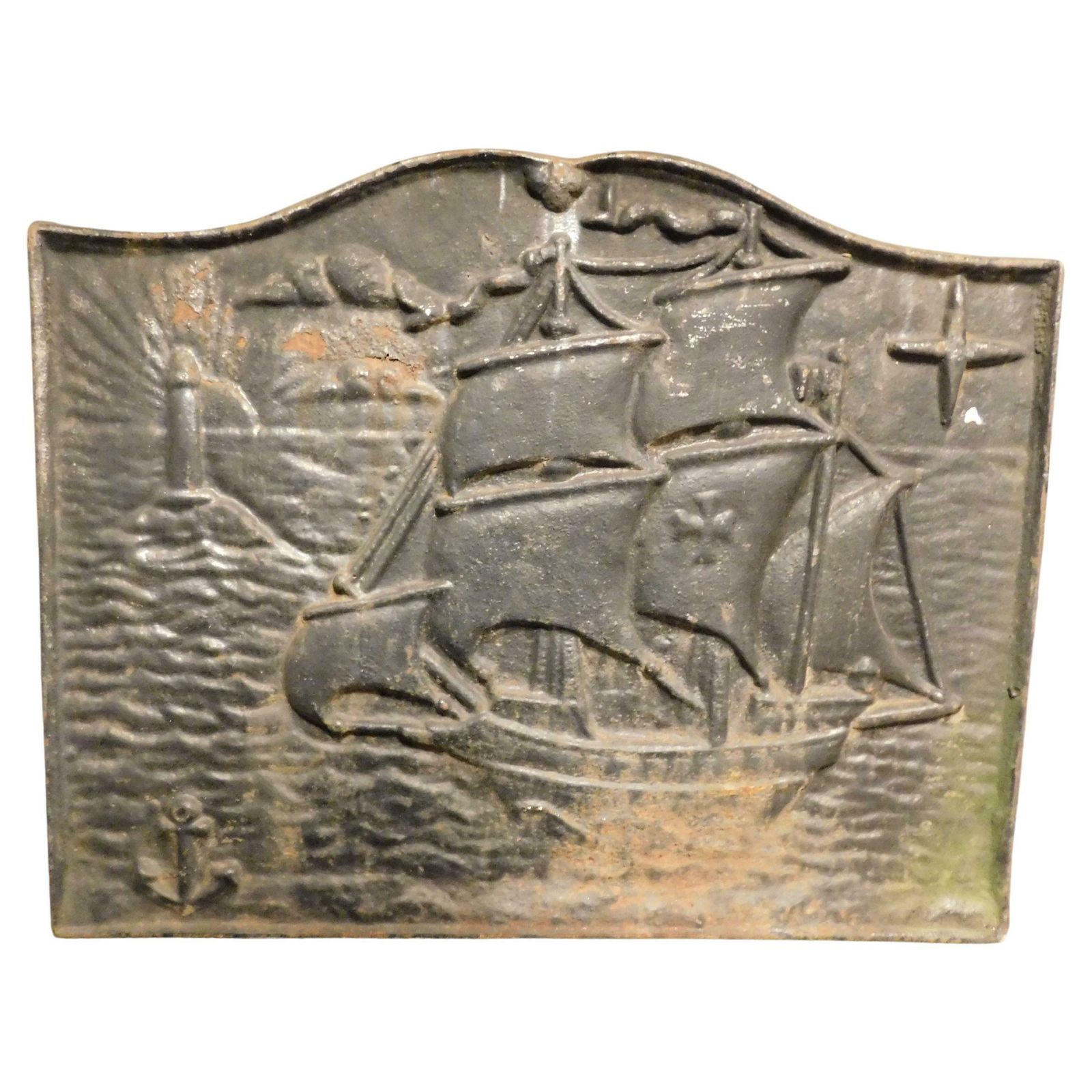 Cast Iron Fireplace Backplate, Italy