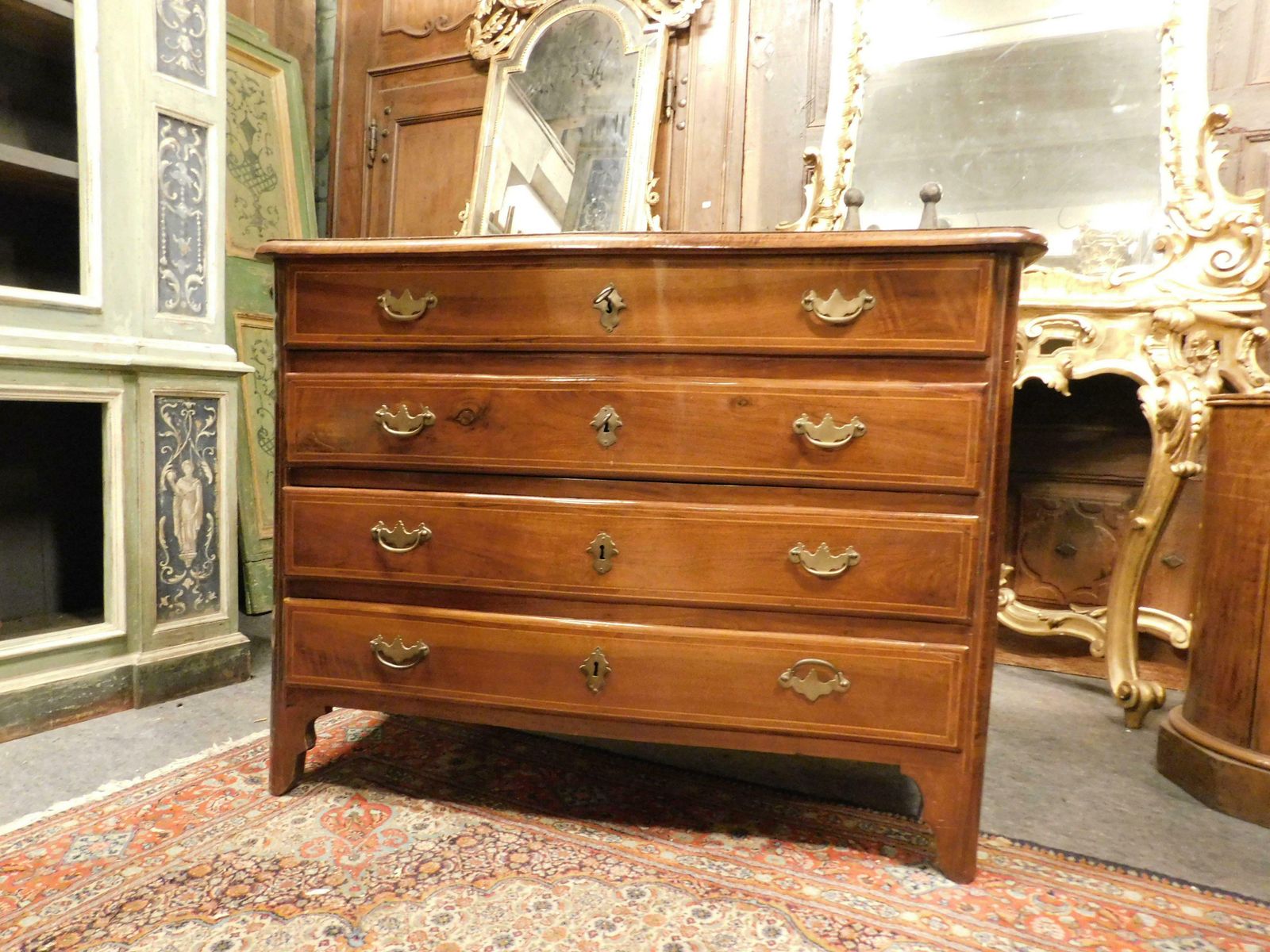 Dresser, Chest Of Drawers In Walnut, Veneered And Inlaid, Italy photo furniture
