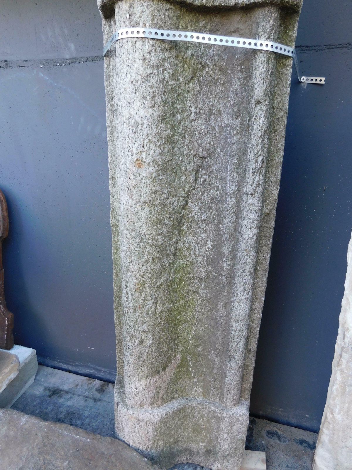 photo for sale Mantle Fireplace In Gray Stone, Salvator Rosa, Italy