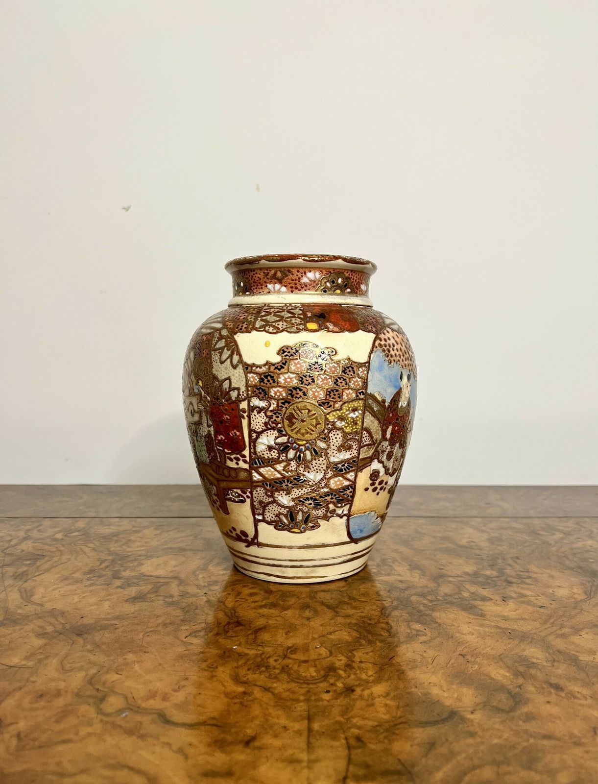 Quality Antique Japanese Satsuma Ginger Jar And Cover photo furniture