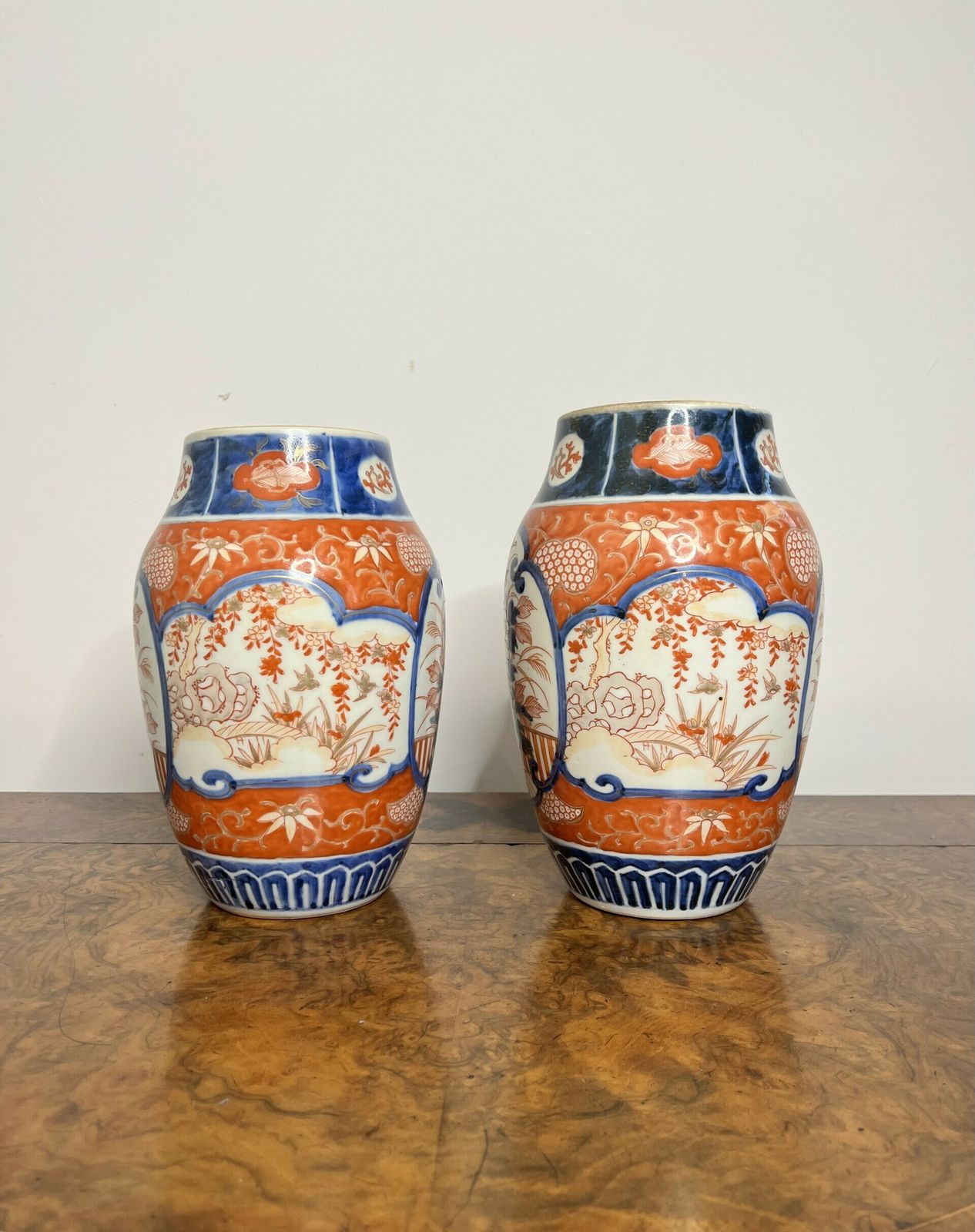 Quality Pair Of Antique Japanese Imari Vases photo 395.0
