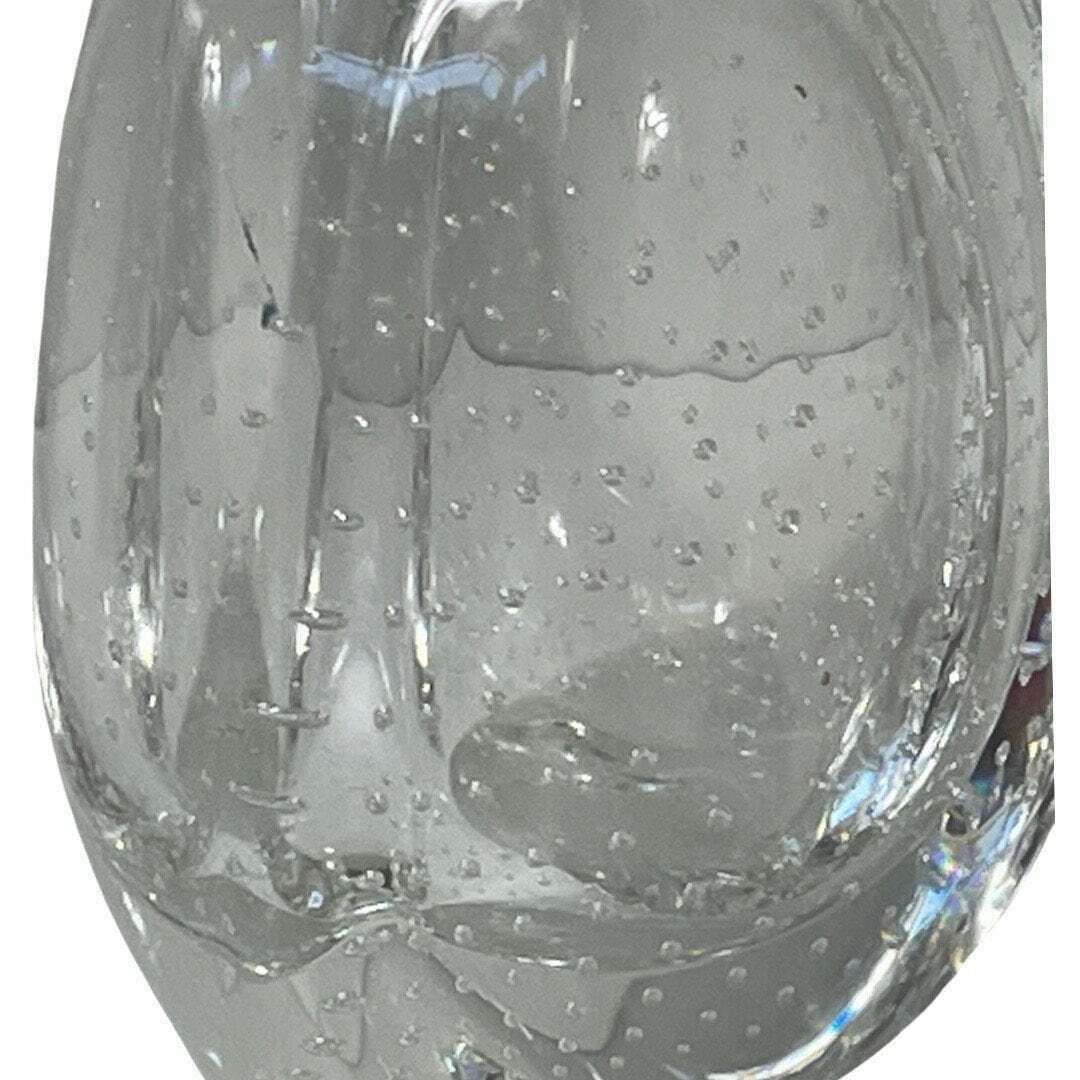 Floris Meydam   Glasunie Leerdam   Vase With Encapsulated Bubbles   Model 'Beukennootje' / Beechnut (Small)   Encapsulated Bubbles photo buy