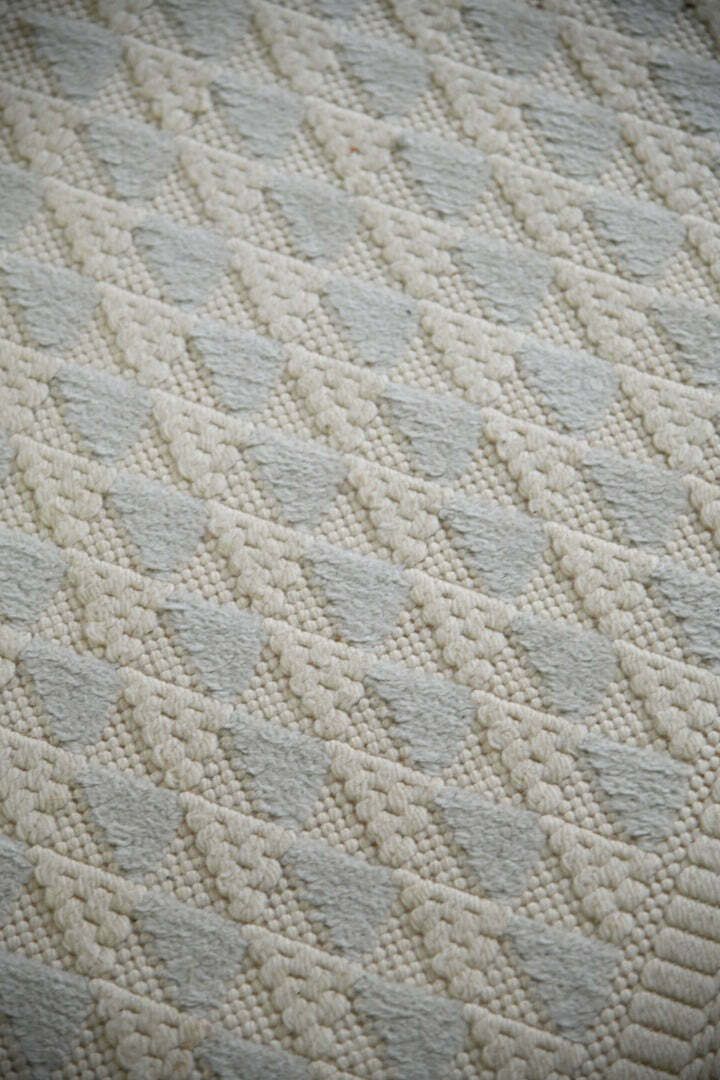 Felpa Pura Vintage Cream Wool Runner Rug photo vintage
