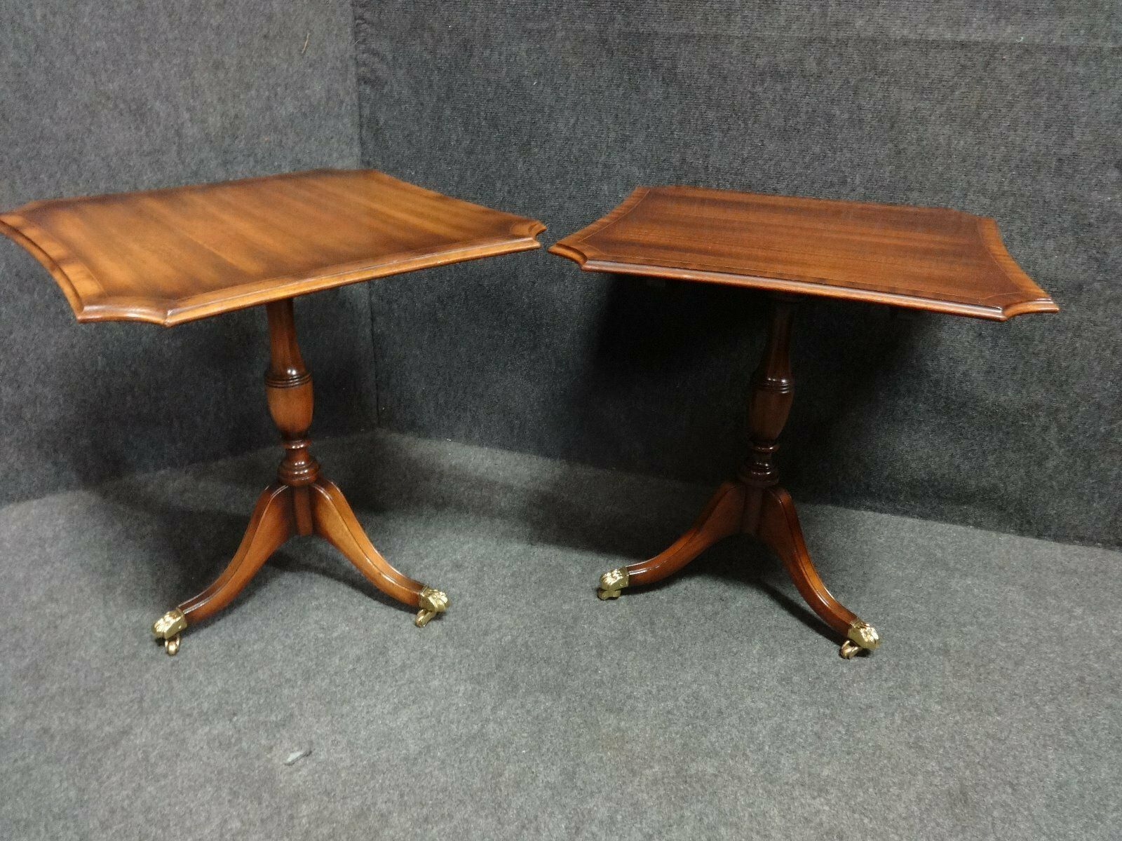 Pair Of Mahogany Occasional Tables, End Tables photo furniture