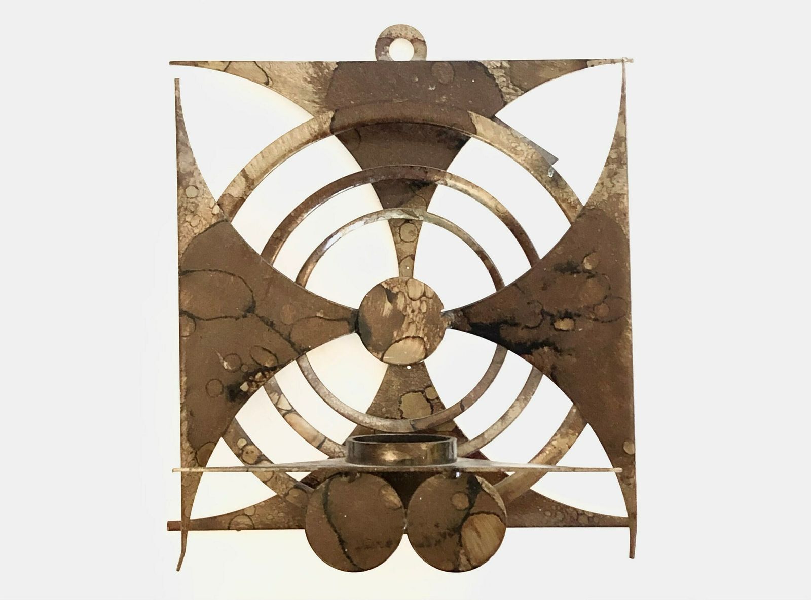 Scandinavian Brutalist Wall Art Sculpture In Welded And Patinated Metal photo Art