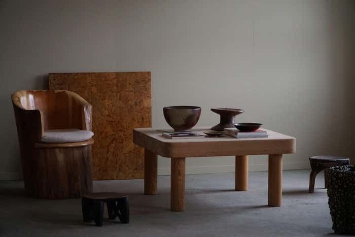 20th Century, Square In Pine With Chunky Legs By Rainer Daumiller, Danish Modern photo furniture