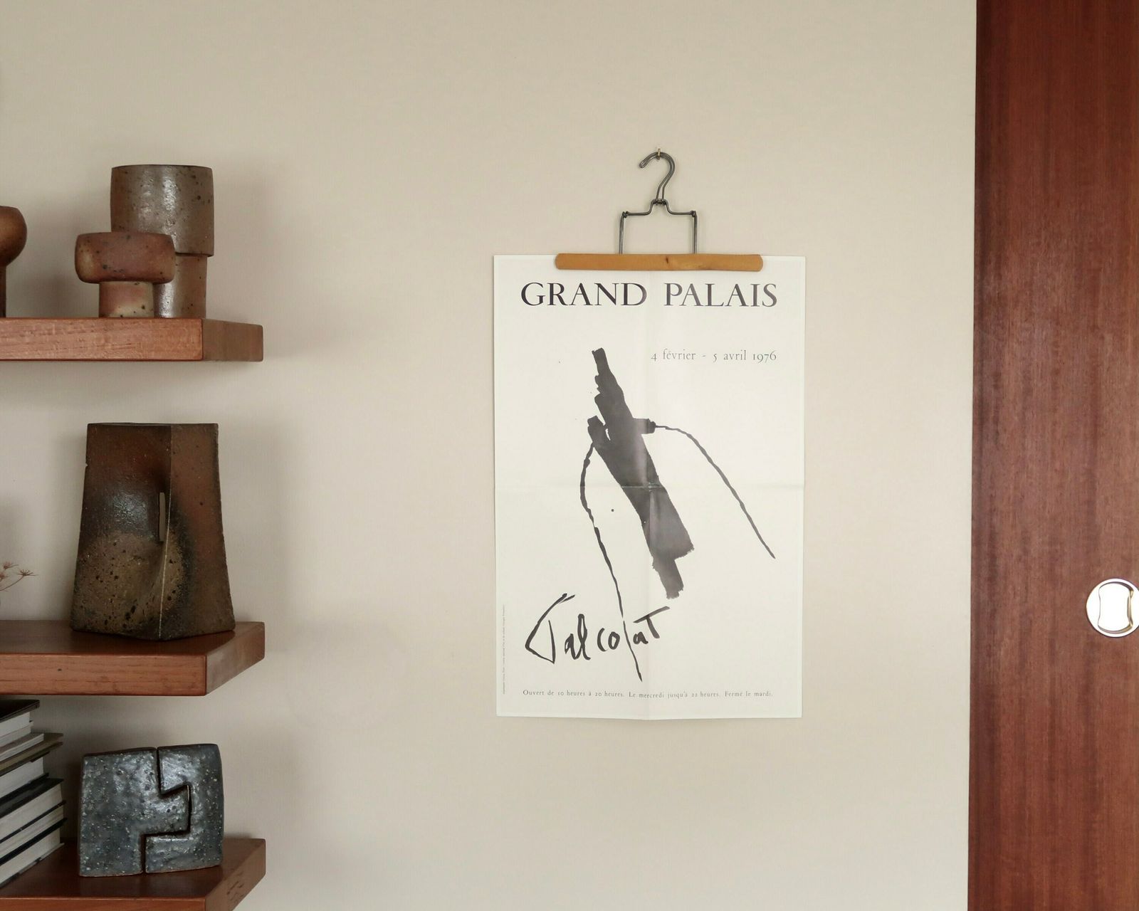 Original Poster : Pierre Tal Coat Exhibition At Le Grand Palais Paris, 1976 / Print, Beige, Abstract Painting, Art