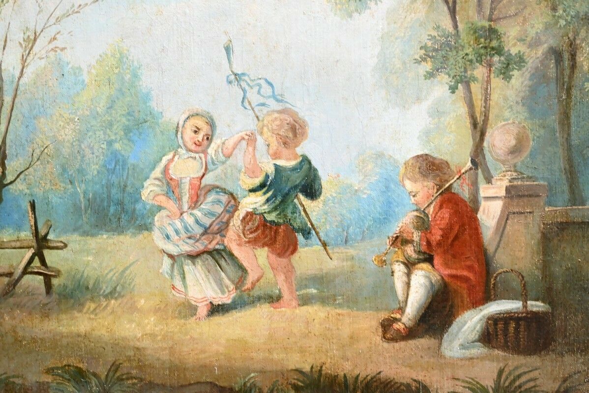 Important Trumeau In Golden Wood, Louis XVI Period – Late 18th Century photo vinterior