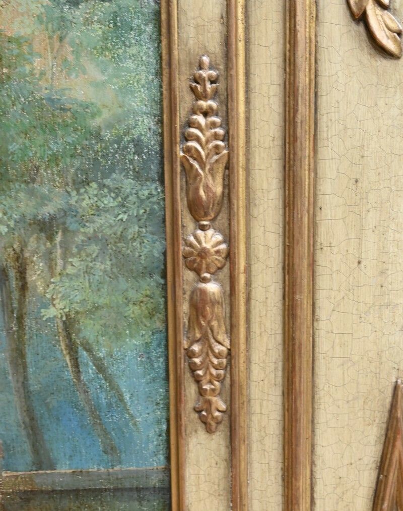 photo furniture Important Trumeau In Golden Wood, Louis XVI Period – Late 18th Century