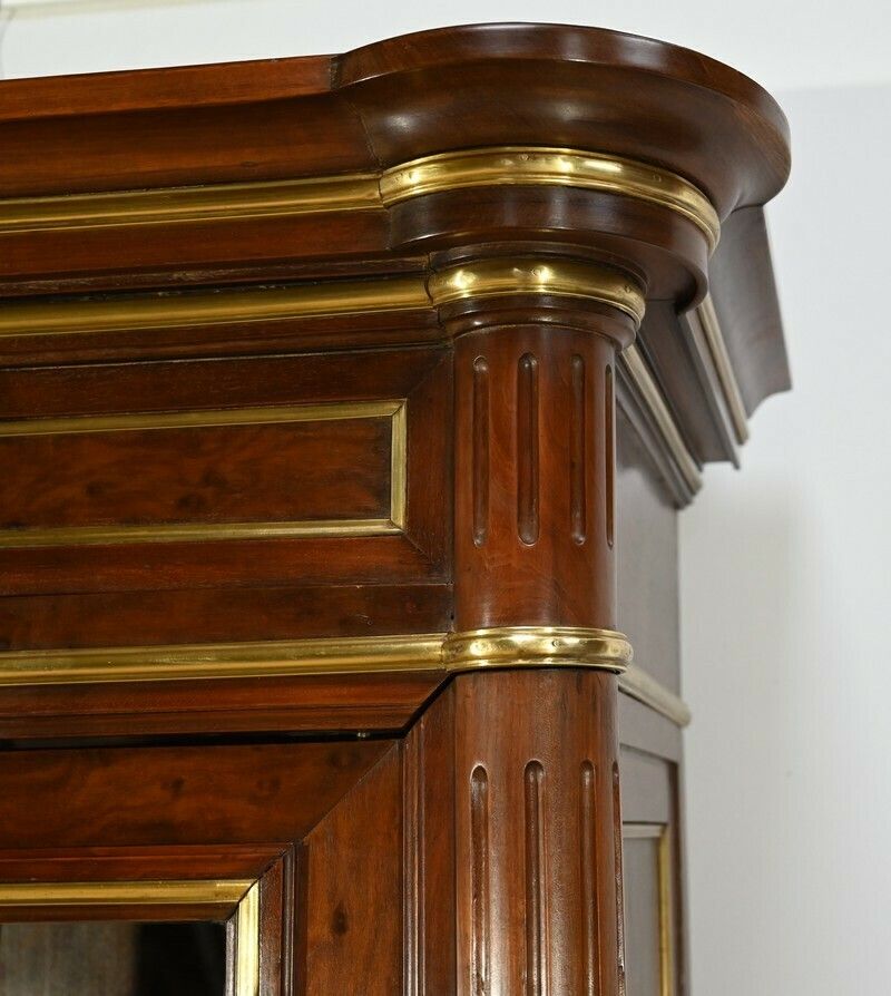 4186.45161287 Large Mahogany Bookcase, Louis XVI Style – Mid 19th Century photo