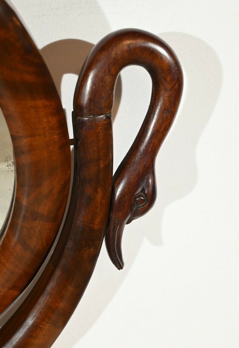 Furniture Burl Mahogany Dressing Table, Restoration Period – Early 19th Century photo