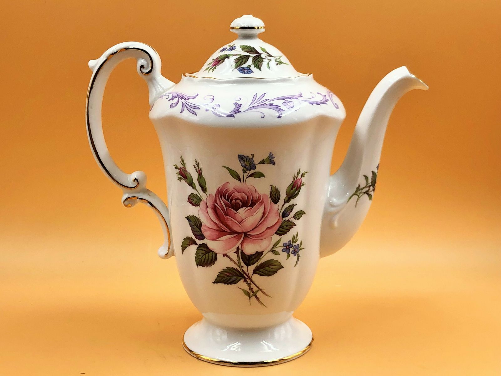 Vintage Paragon China Century Rose 1 Pint Capacity Coffee Pot. C1967. photo furniture