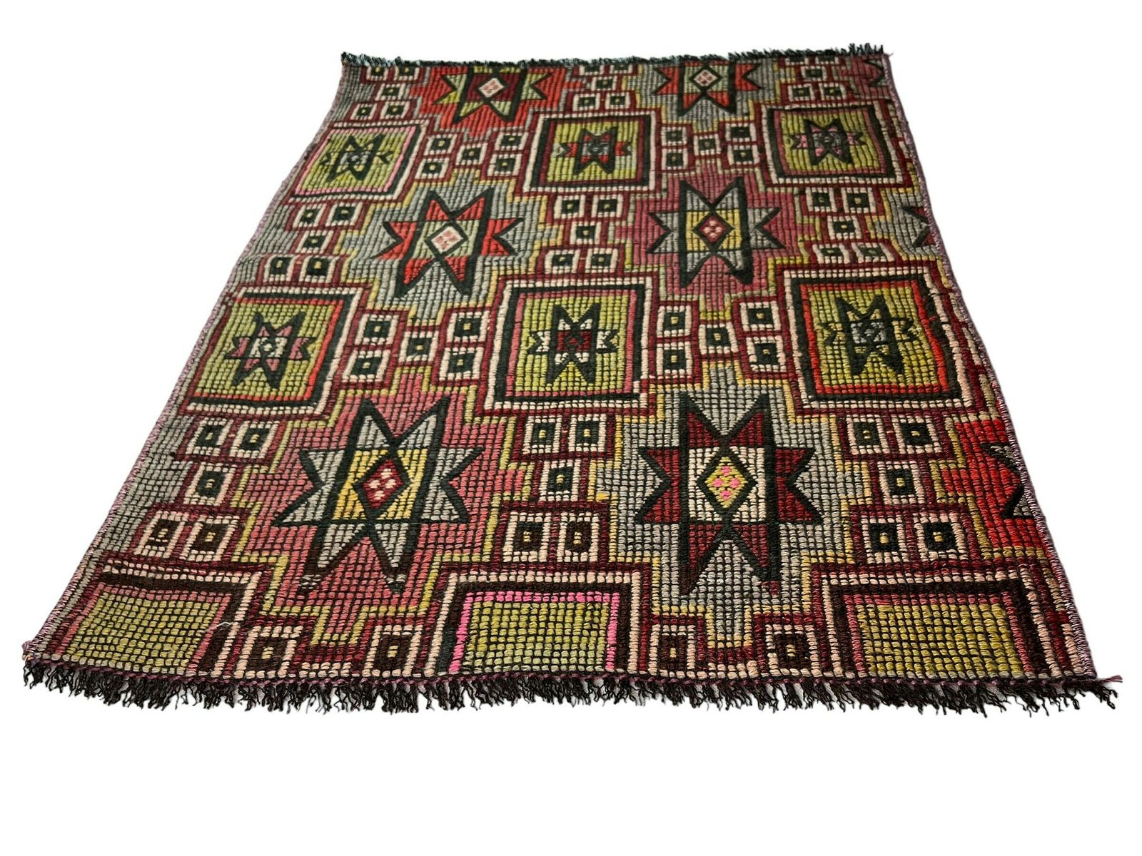 photo for sale Turkse Mini Kilim, Vintage Anatolische Turkse Kelim – 88 X 69 Cm