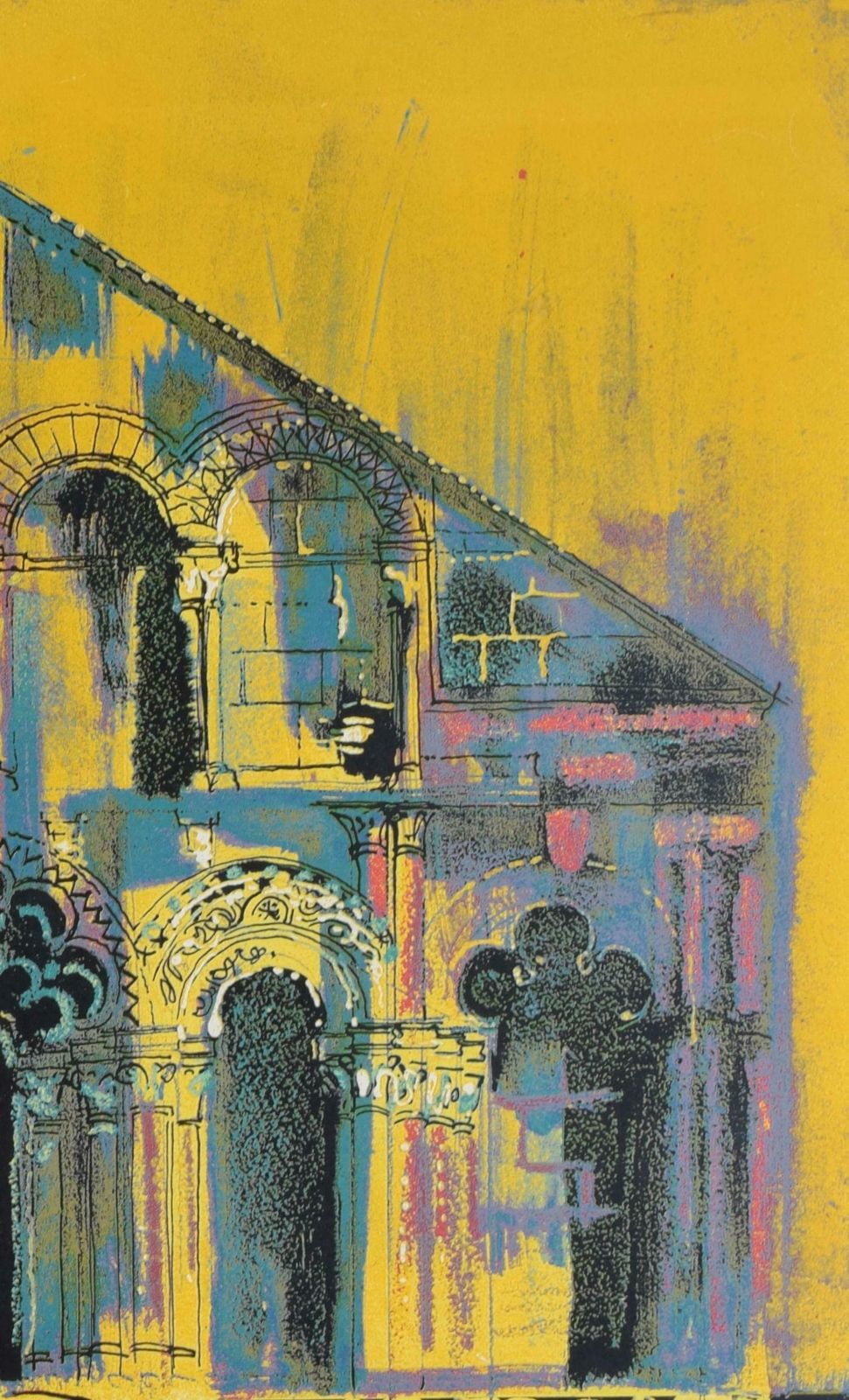 John Piper Ch Le Petit Palais Screenprint By John Piper 1972 photo for sale