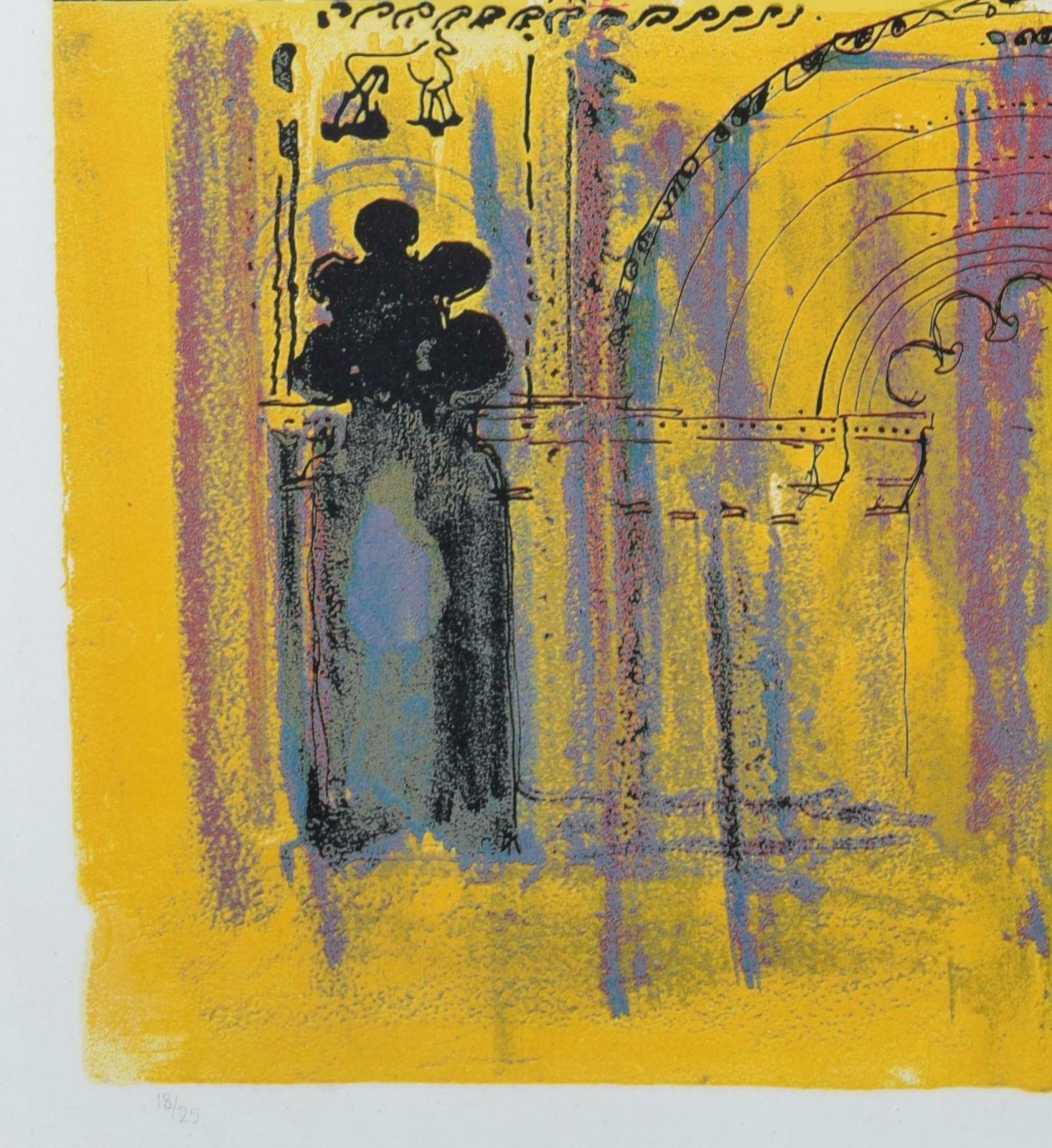 John Piper Ch Le Petit Palais Screenprint By John Piper 1972 photo Art