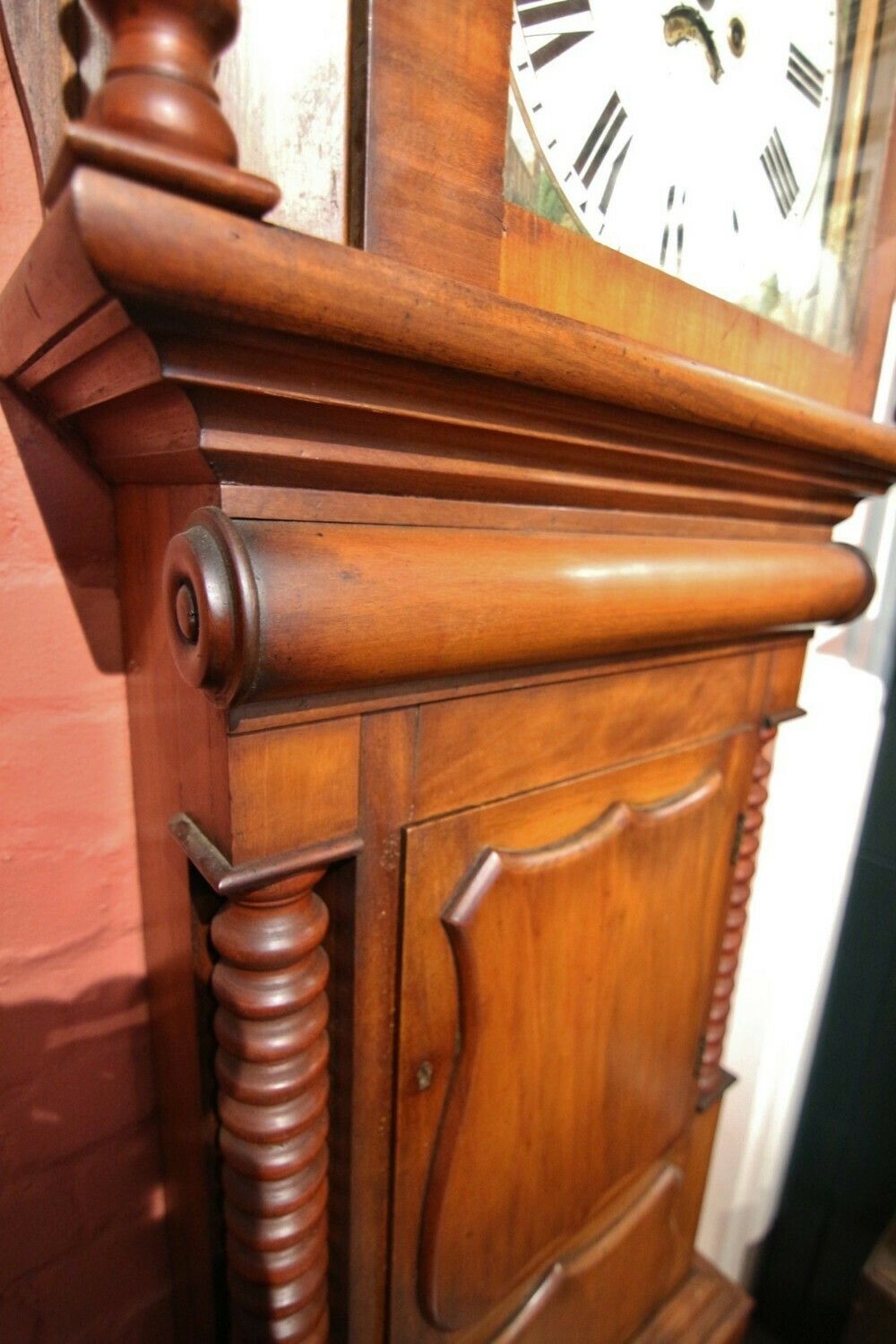 Large 19th Century Mahogany 8 Day Arch Dial Longcase Clock ' John Jones , Pwllheli' photo vinterior