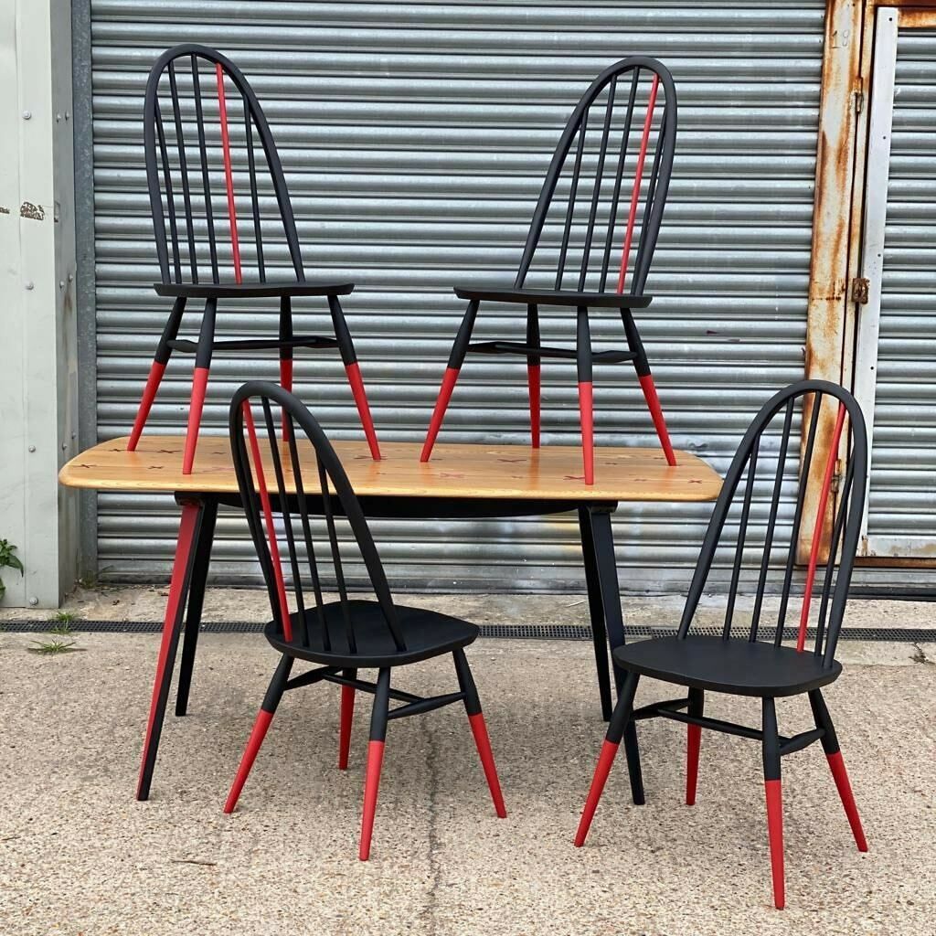 Ercol Dining Table And Chairs Black And Red Resin Table Design Kisses Commission Order photo vinterior