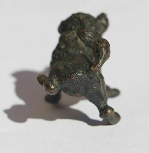 Humorous Late 19thc Cold Patinated Austrian Bronze 'Stephan Buchinger' Dog Cocking His Leg photo vintage