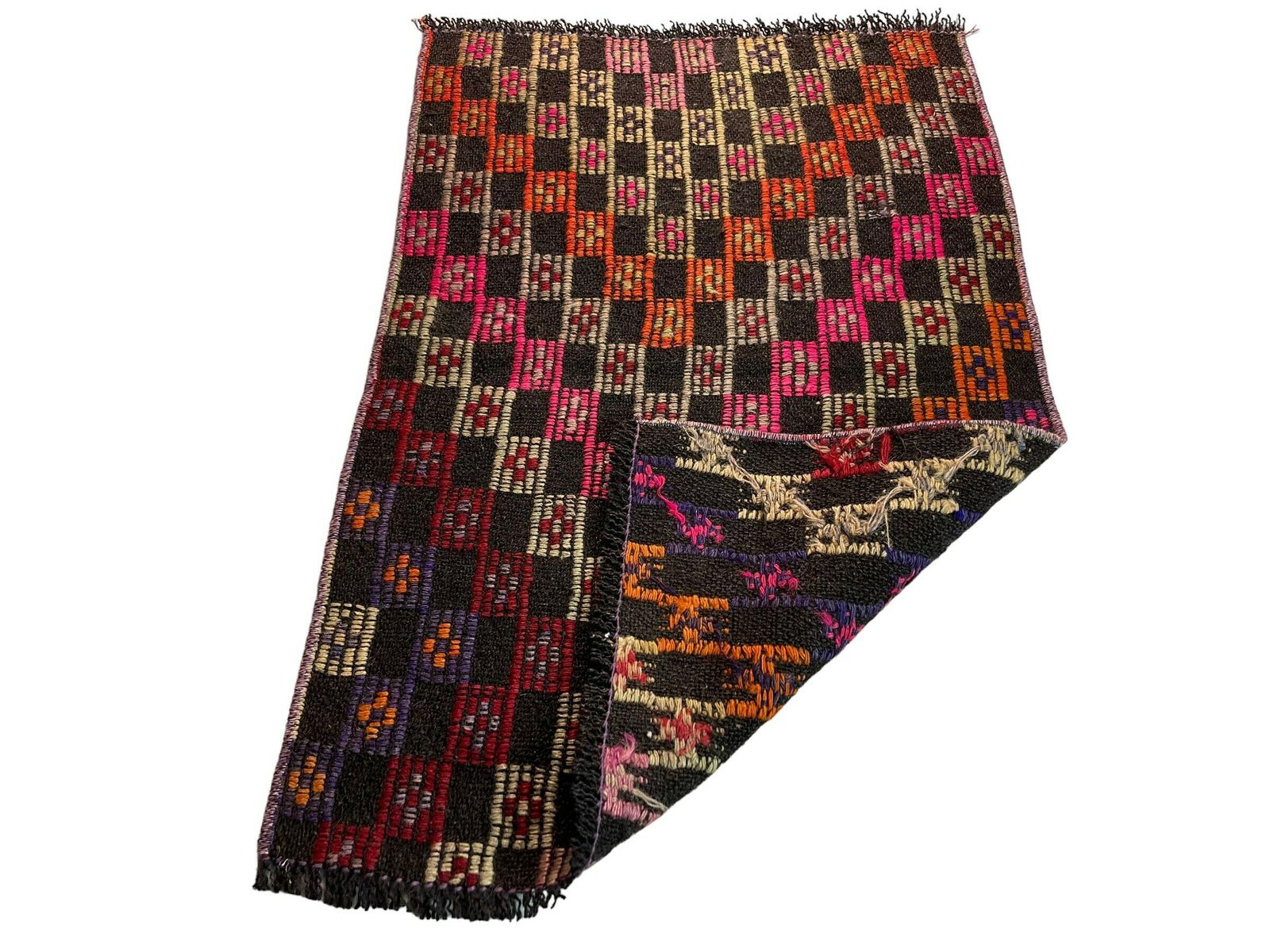 photo furniture Turkish Mini Kilim Rug ,Vintage Anatolian Turkish Kelim 86 X 58 Cm