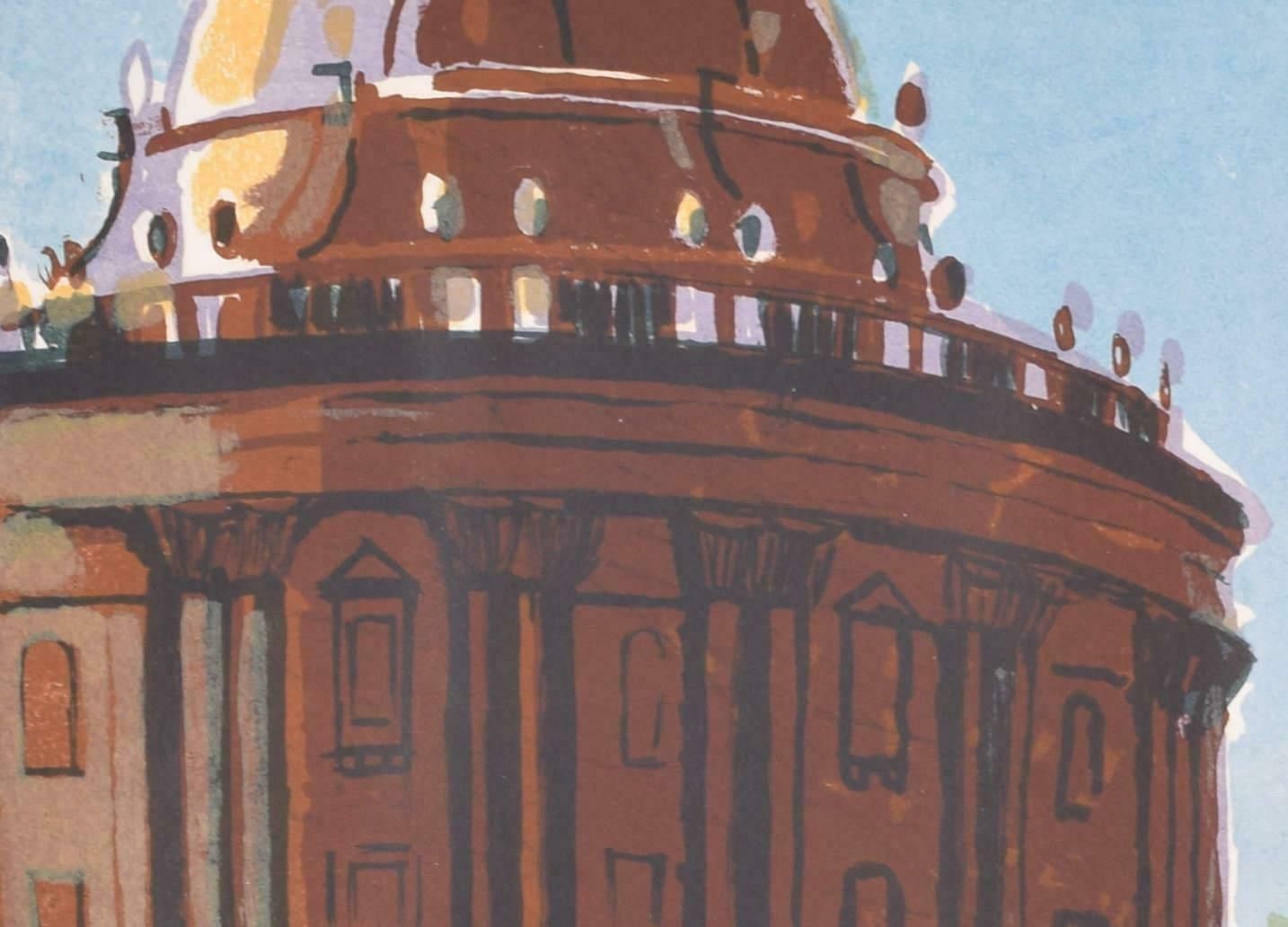 Edwin La Dell The Radcliffe Camera, Oxford Lithograph By Edwin La Dell photo furniture