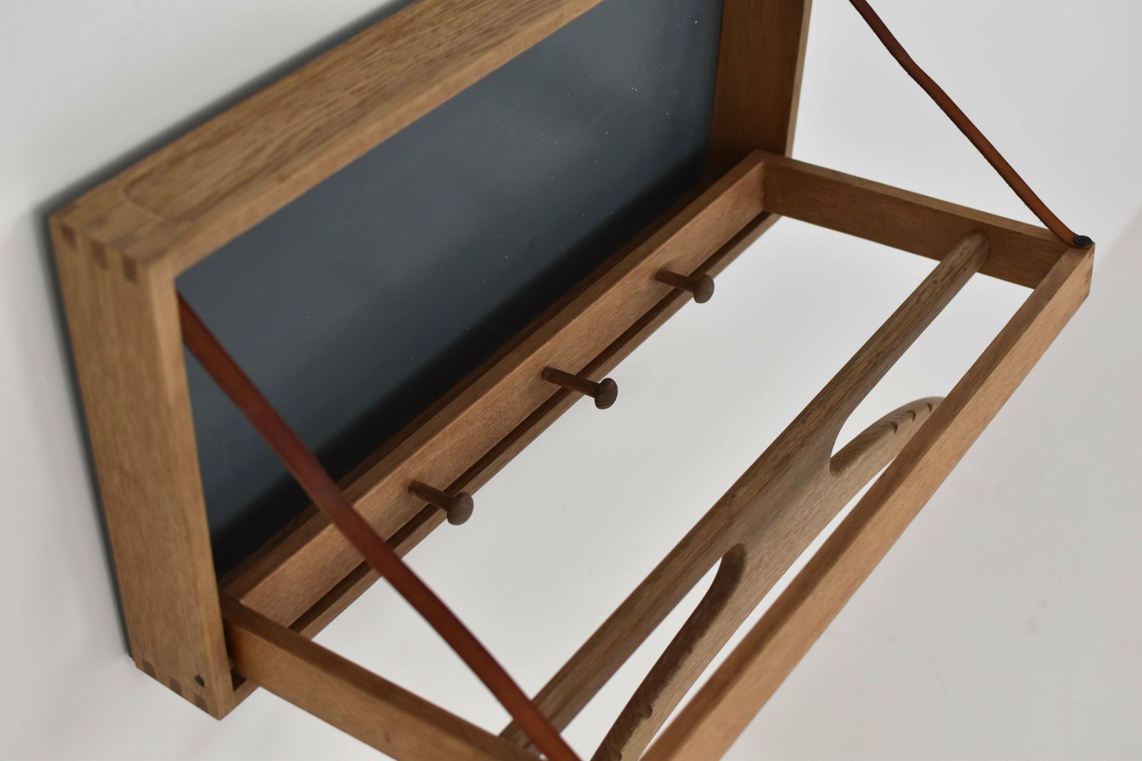Wall Valet By Adam Hoff & Poul østergaard For Virum Møbelsnedkeri, Denmark 1963. photo vintage