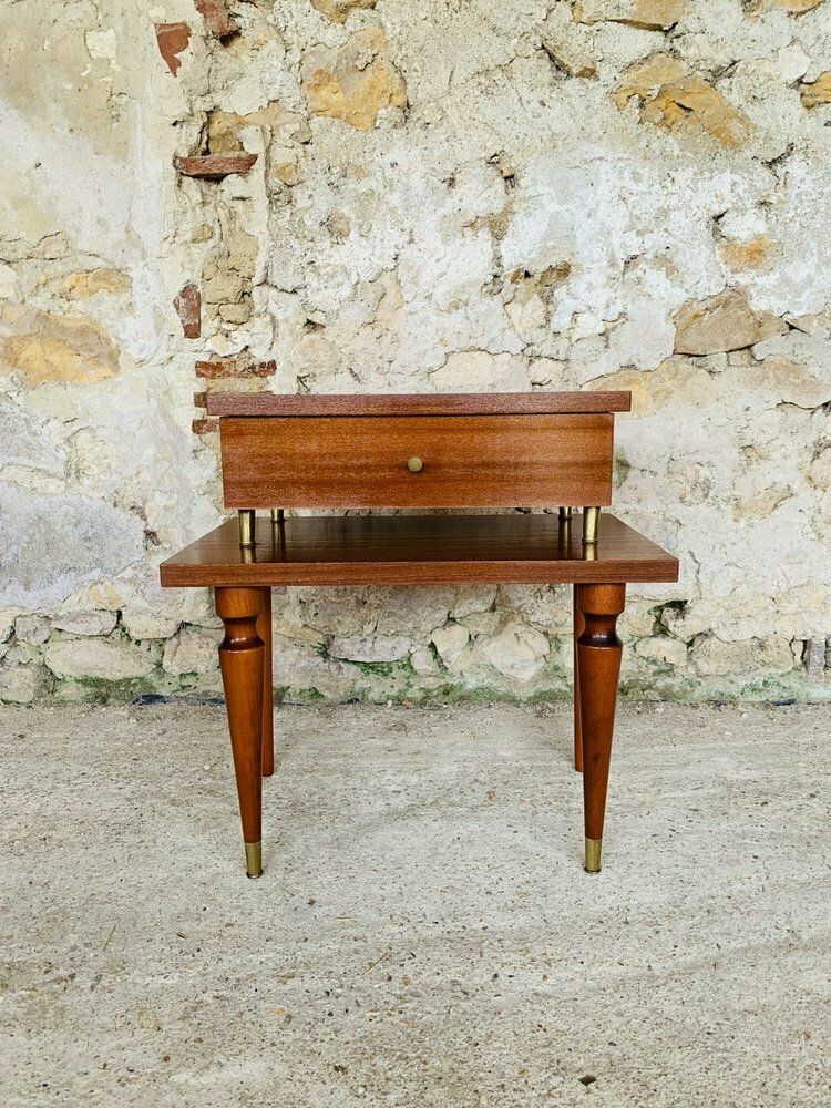 Mid Century Scandinavian Style Nightstand With Drawer , 1960s photo furniture