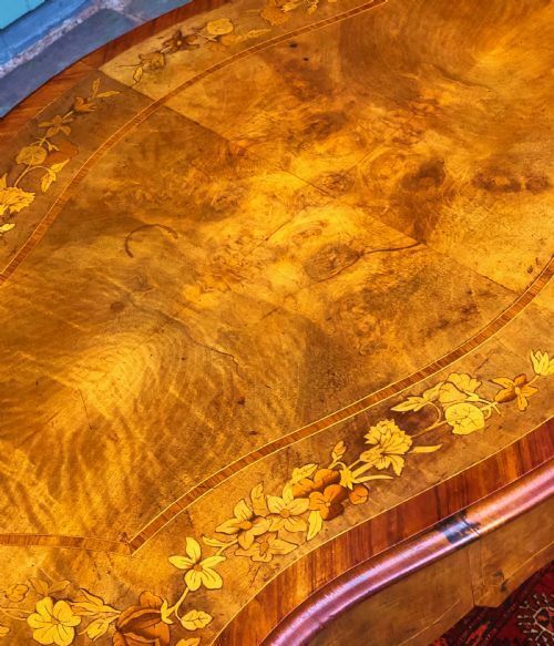 19th Century French Inlaid Ladies Desk photo furniture