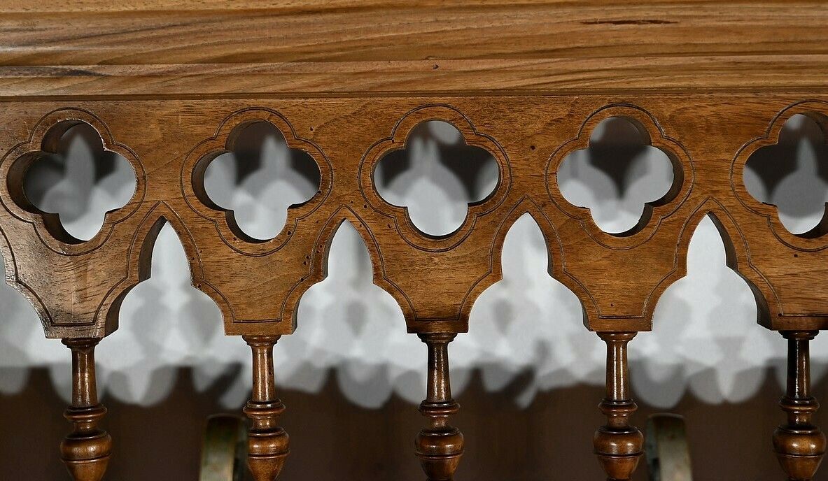 Rare Vestibule Chest In Walnut – Late 19th Century photo vintage