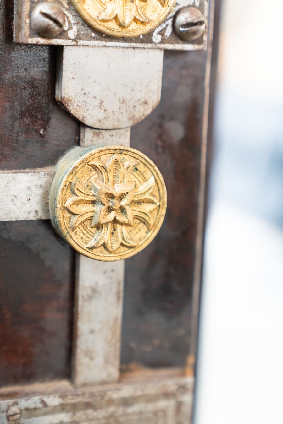 Austro Hungarian Period Safe F. Wertheim & C. With Key, 1800s photo vinterior