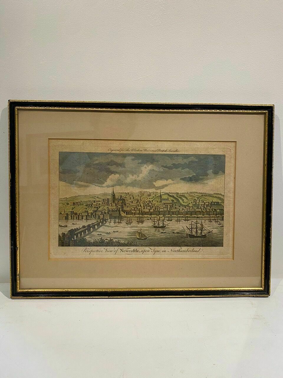 Ancienne Gravure, Vue Sur Le Port De Newcastle Au Début Du Xxe Siècle photo furniture