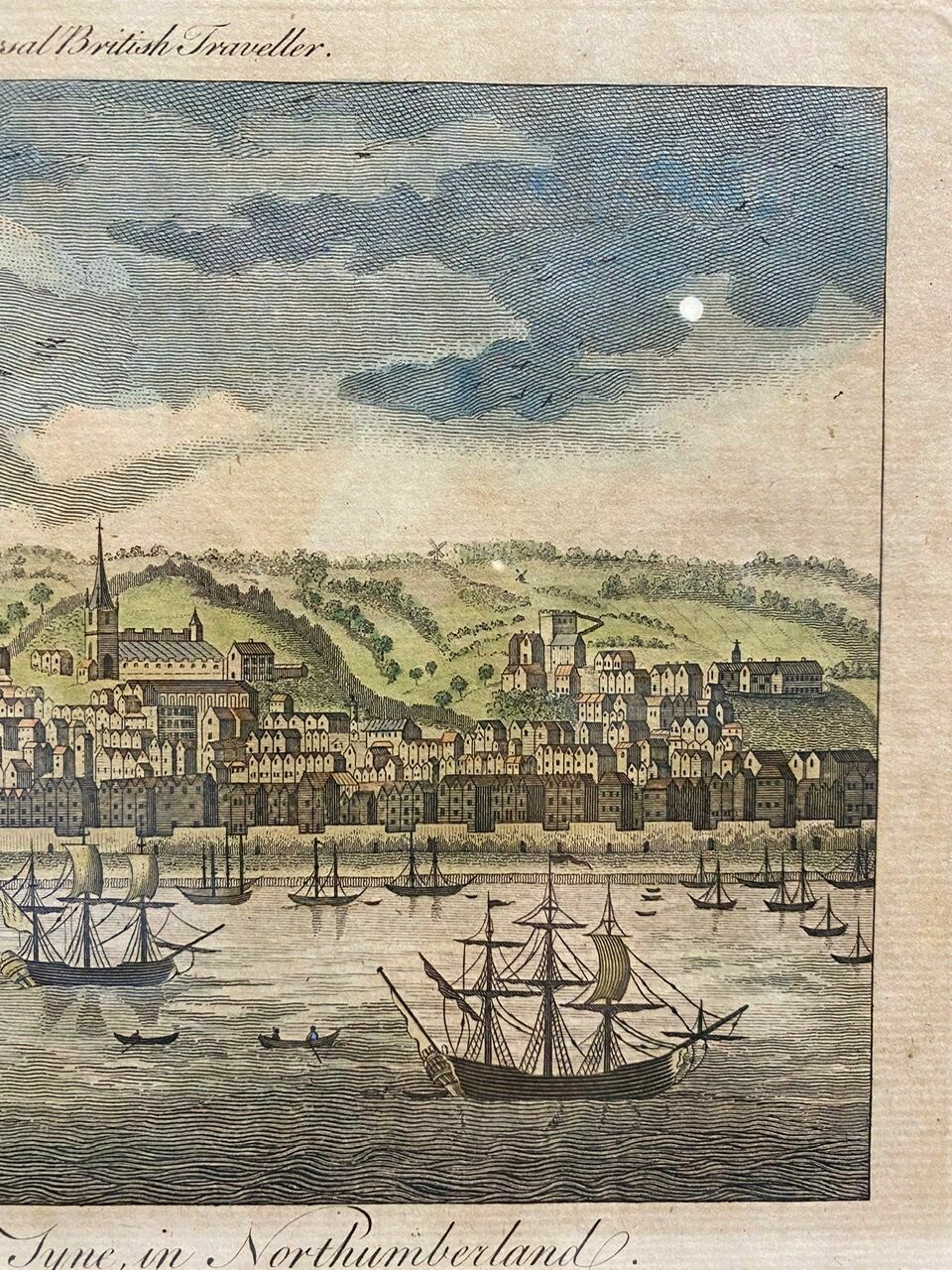 Ancienne Gravure, Vue Sur Le Port De Newcastle Au Début Du Xxe Siècle photo vinterior