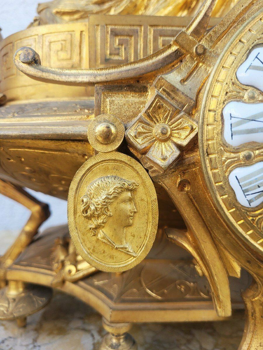 Picard, Gilt Bronze Trim, Muse Of Music, 19th Century photo Home Decor