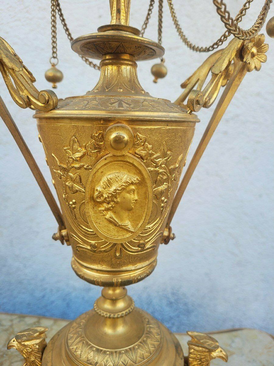 Picard, Gilt Bronze Trim, Muse Of Music, 19th Century photo vintage