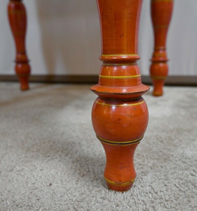 photo buy Armchair In Painted Wood And Braided Ropes, India – 1st Part 20th Century