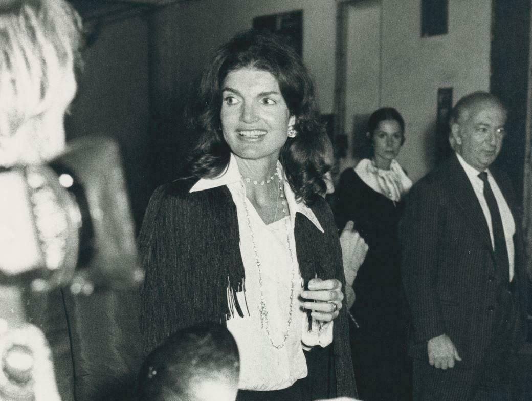 Göksin Sipahioglu Jackie Kennedy, Black And White Photograph, Circa 1970s photo furniture