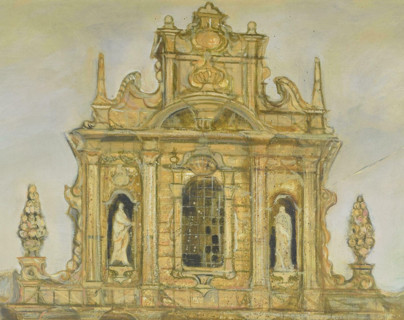 Richard Beer Lecce Cathedral, Puglia Painting By Richard Beer photo furniture