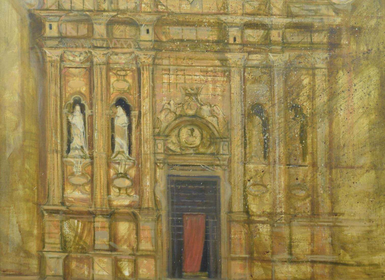 Richard Beer Lecce Cathedral, Puglia Painting By Richard Beer photo for sale