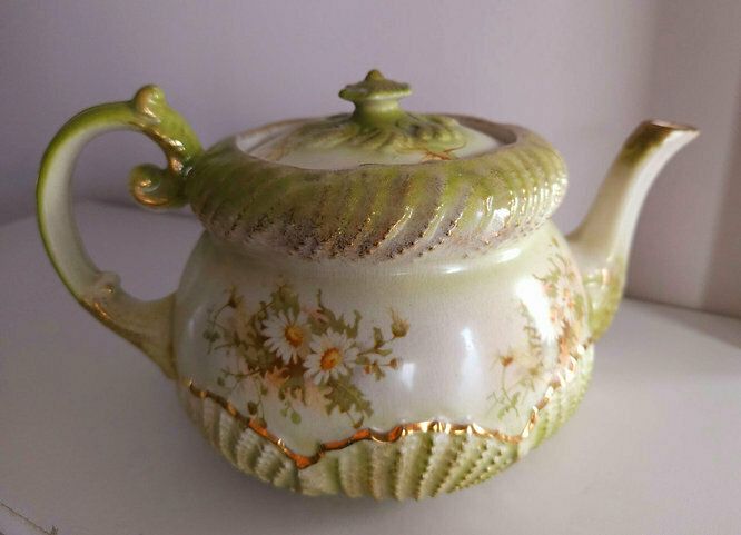 Opulent, Large, Art Nouveau, Antique Teapot By Grimwade Bros Pottery, England photo furniture