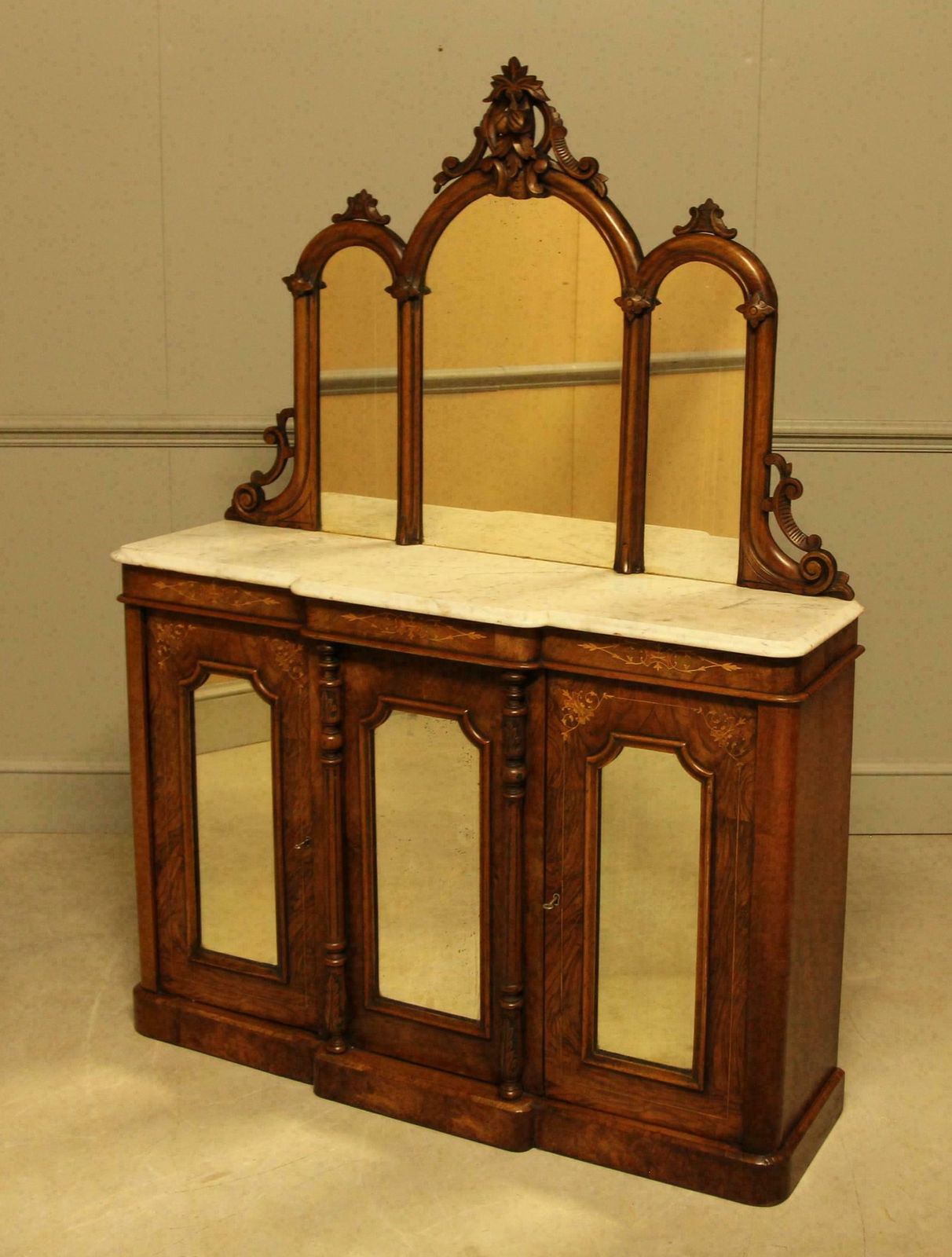 Victorian Burr Walnut Credenza photo buy