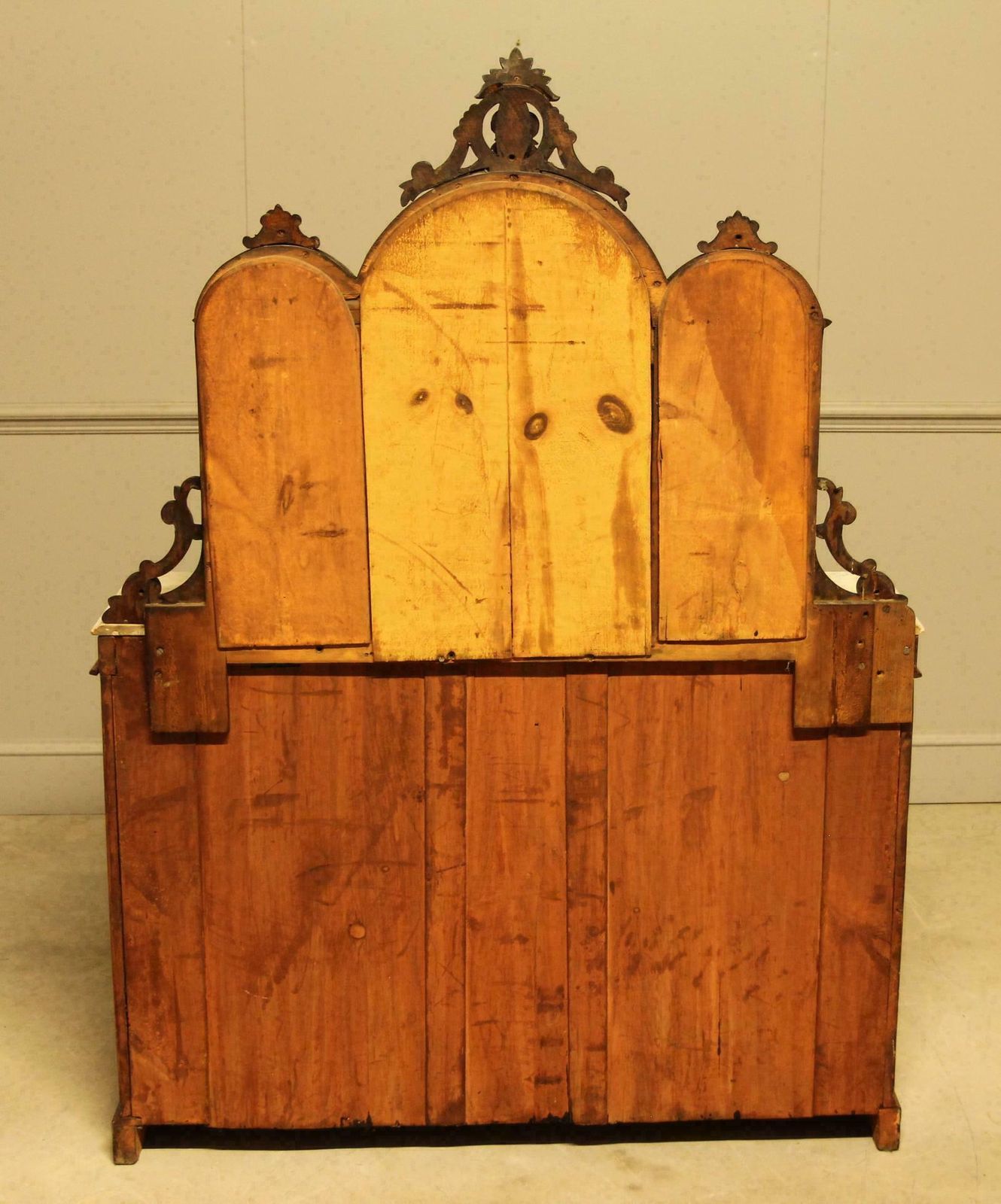 1795.0 Victorian Burr Walnut Credenza photo