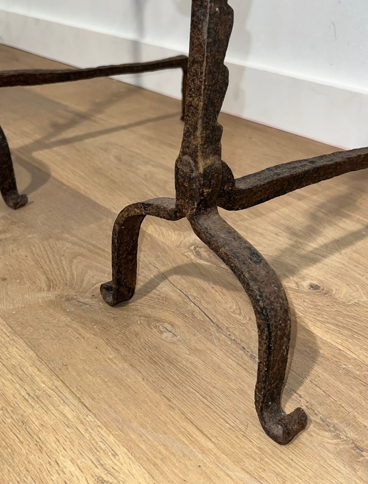 photo for sale Pair Of Wrought Iron Landiers, 18th Century And Earlier