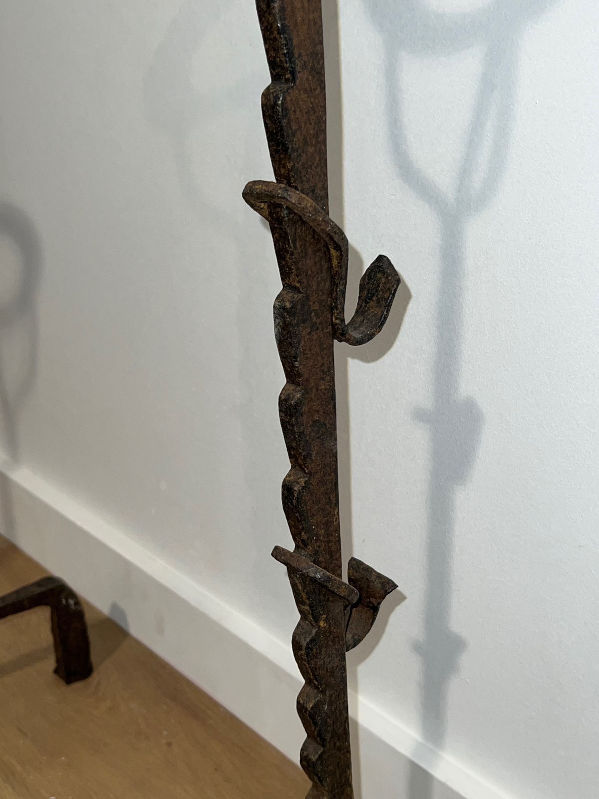 photo buy Pair Of Wrought Iron Landiers, 18th Century And Earlier