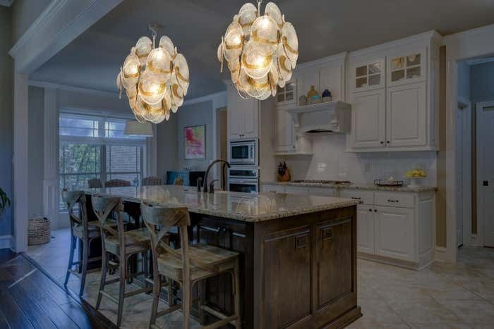 Elegant Vintage Italian Murano Chandeliers, 24 Clear And Amber photo furniture