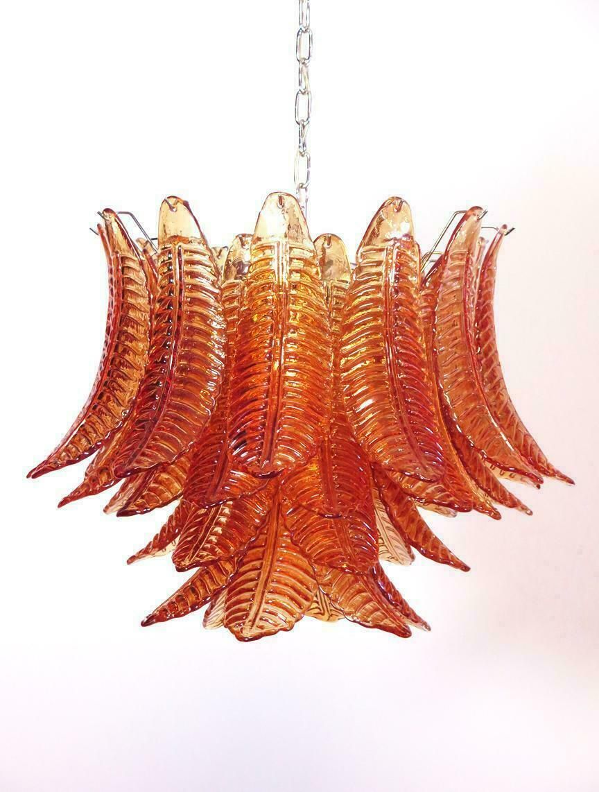 Wonderful And Elegant Italian Murano Felci Glass Chandelier photo for sale