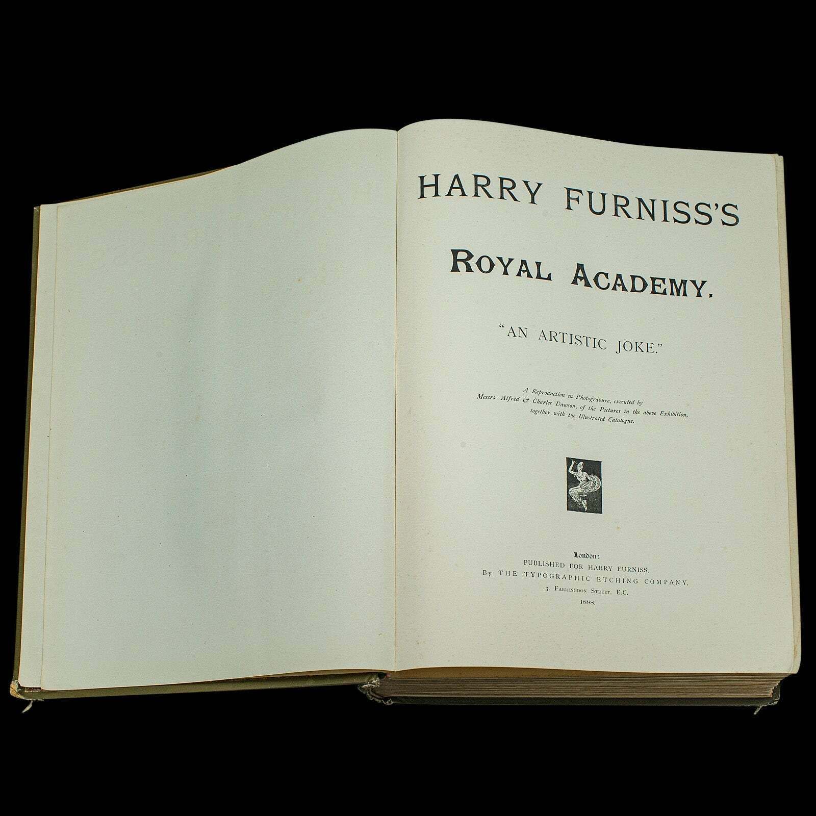 Antique Arts Book, Royal Academy, Harry Furniss, English, Exhibition, Victorian photo for sale