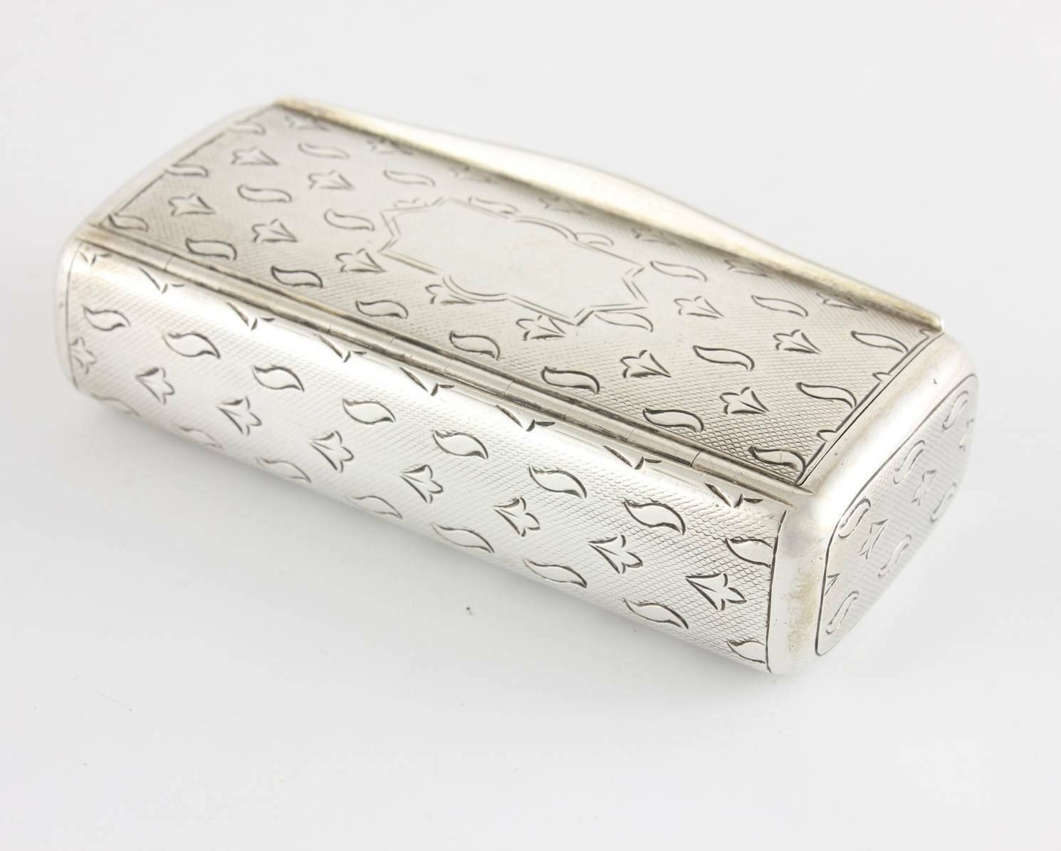 Antique Austrian Silver Snuff Box. Continental Lidded Pot. 1853. photo Home Decor