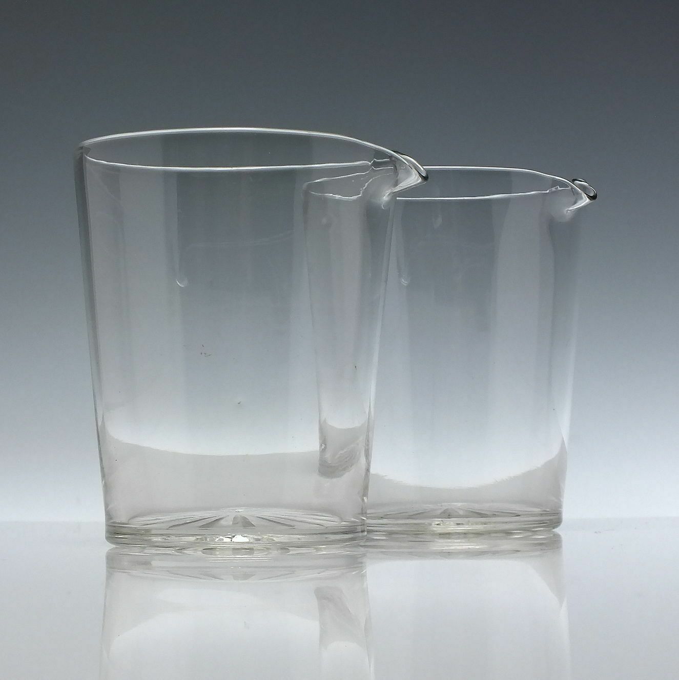 Pair Antique Glass Irish Mixing Tumblers C1840 photo furniture
